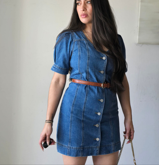 Denim Button-down dress
