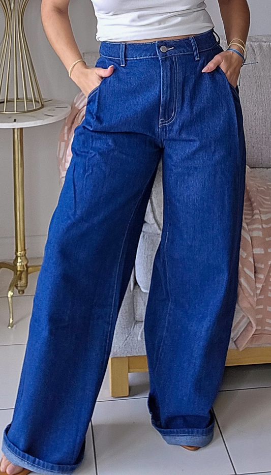 Wide leg jeans