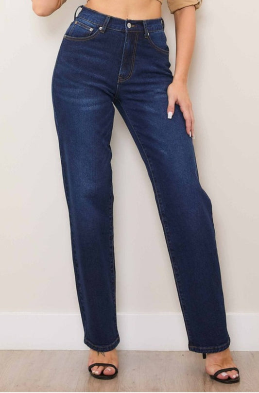 Back to 90s slim baggy vibrant jeans