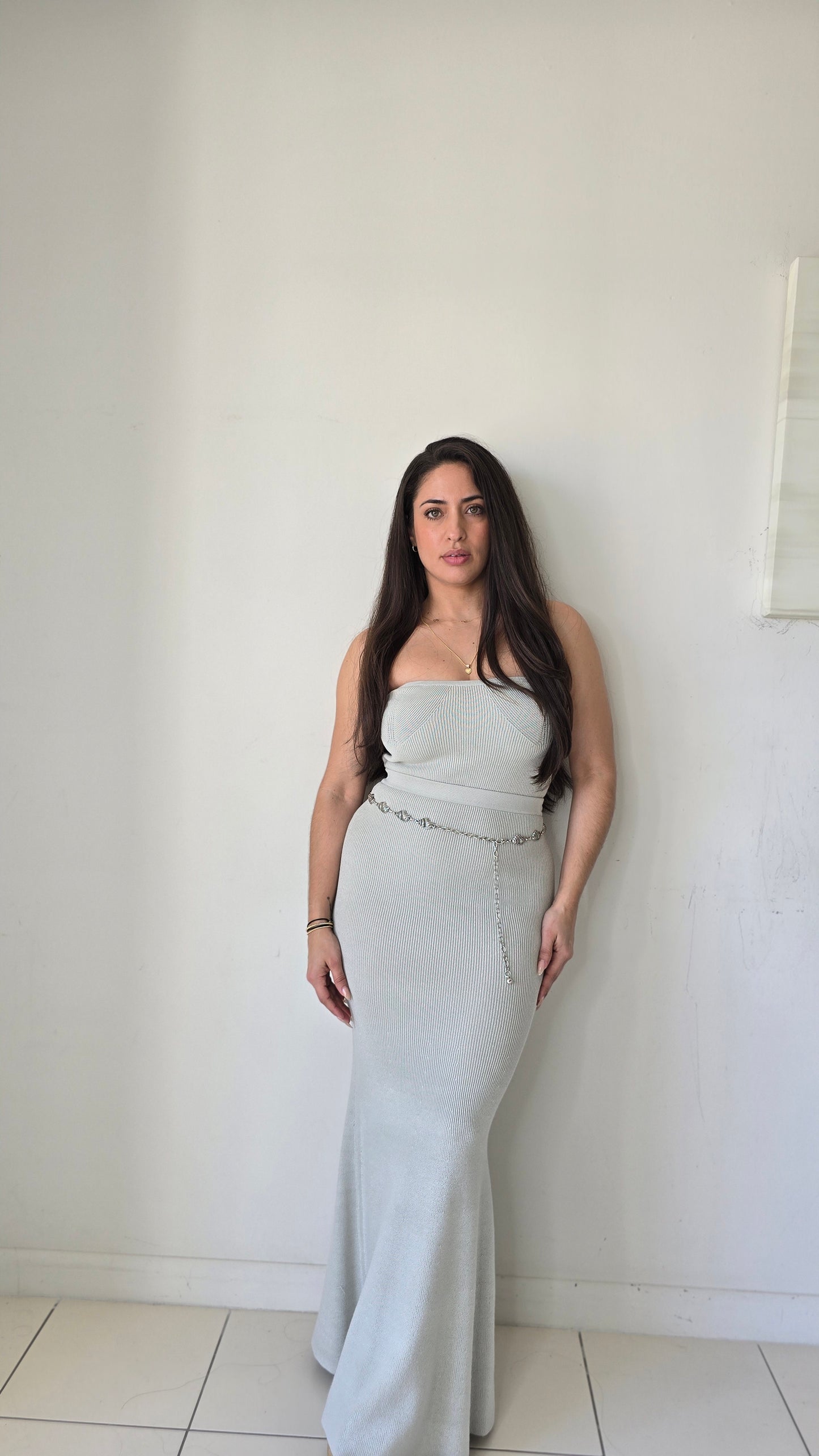 Tube top and maxi skirt set