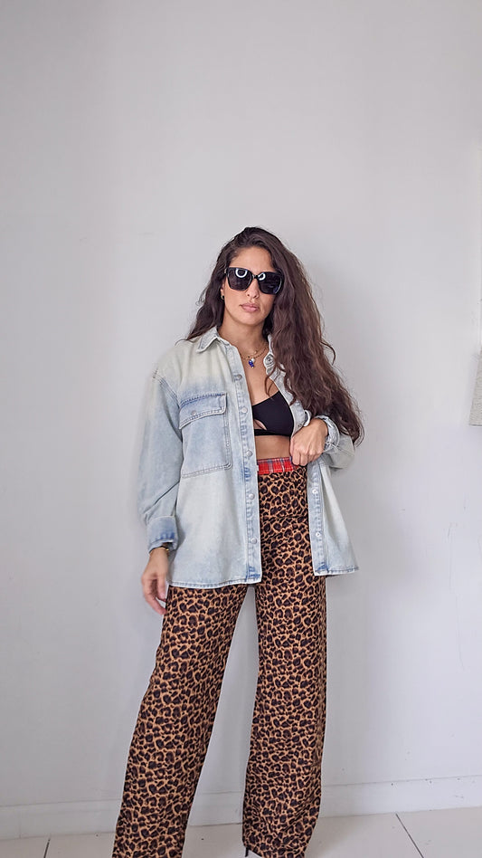 Leopard print pants