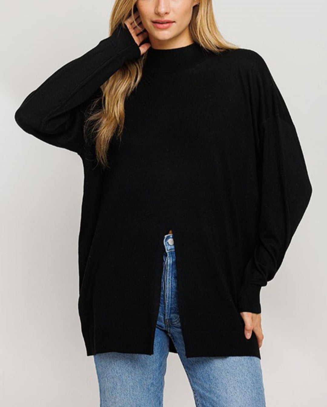Oversized long sleeve top