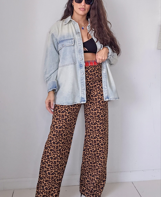 Leopard print pants