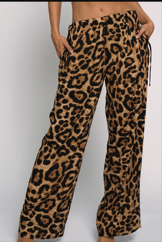 Leopard print pants