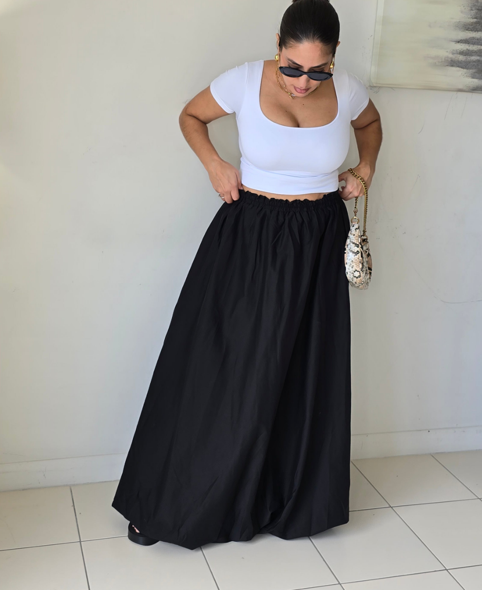 Bubble long skirt