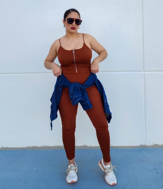 Rust Jumpsuit