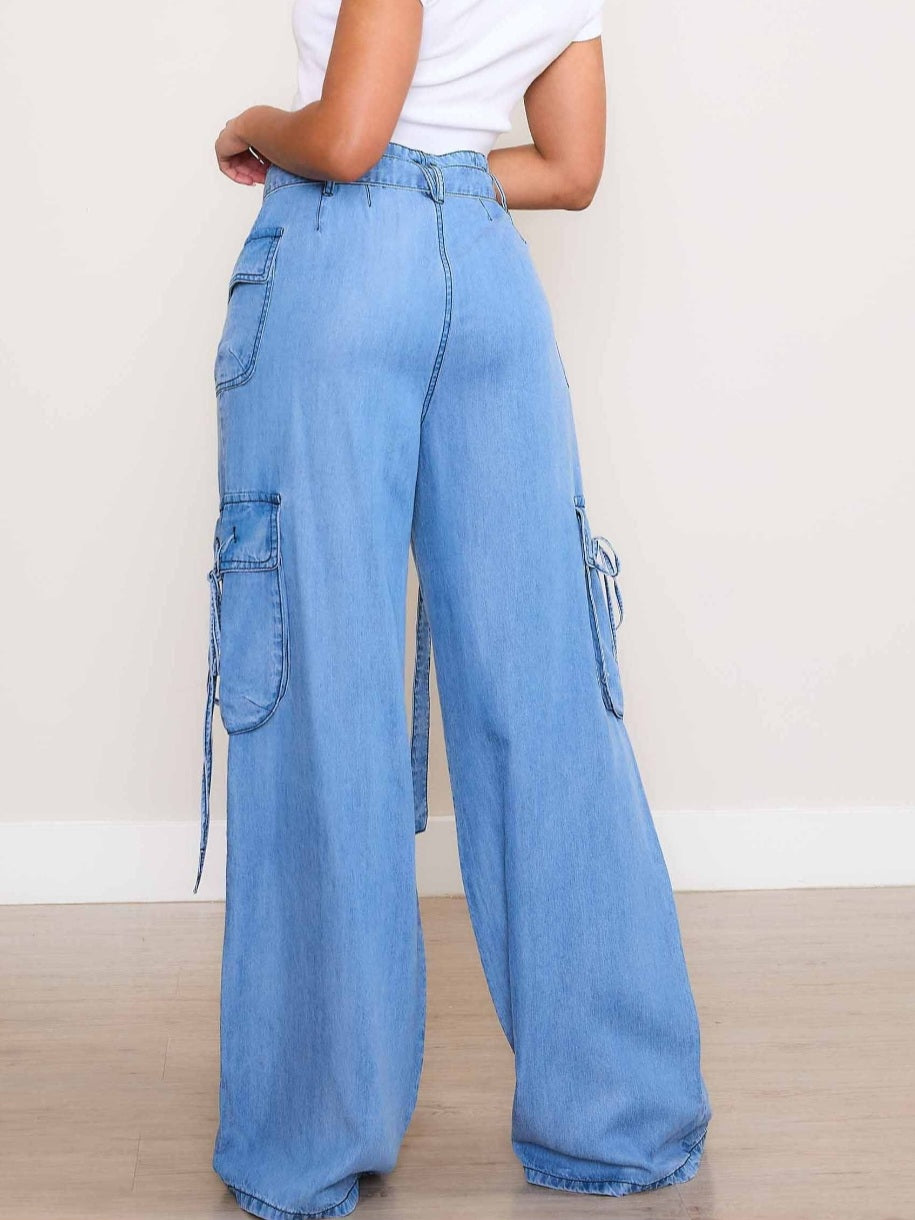 Tencel wide leg pants (Vibrant)