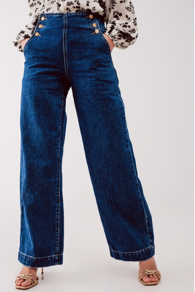 Straight leg jeans