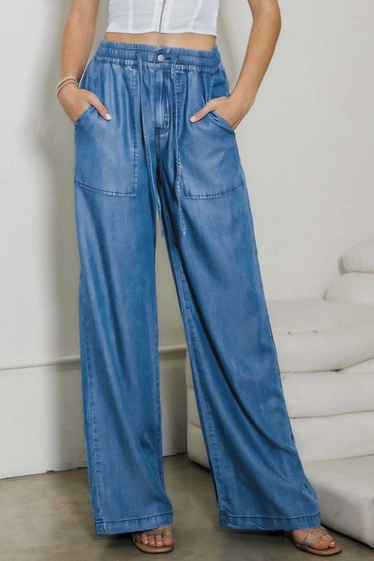 Tencel Straight Pants