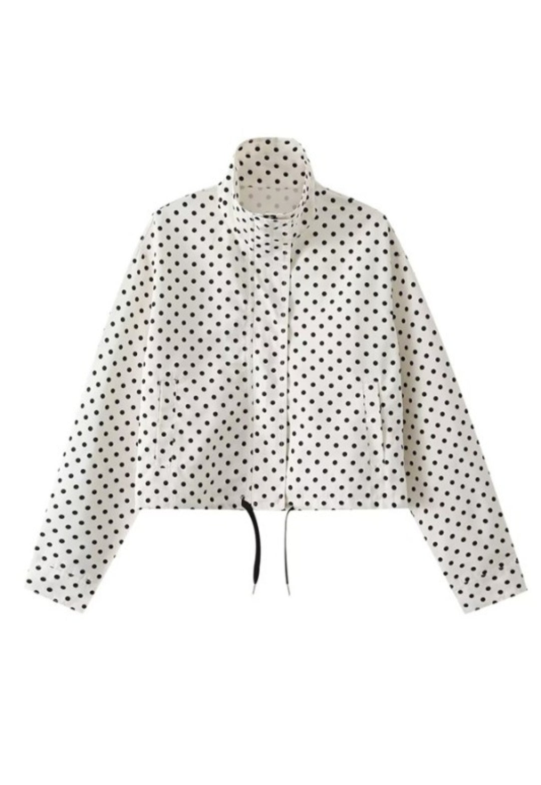 Polka dot Bomber Jacket and shorts set