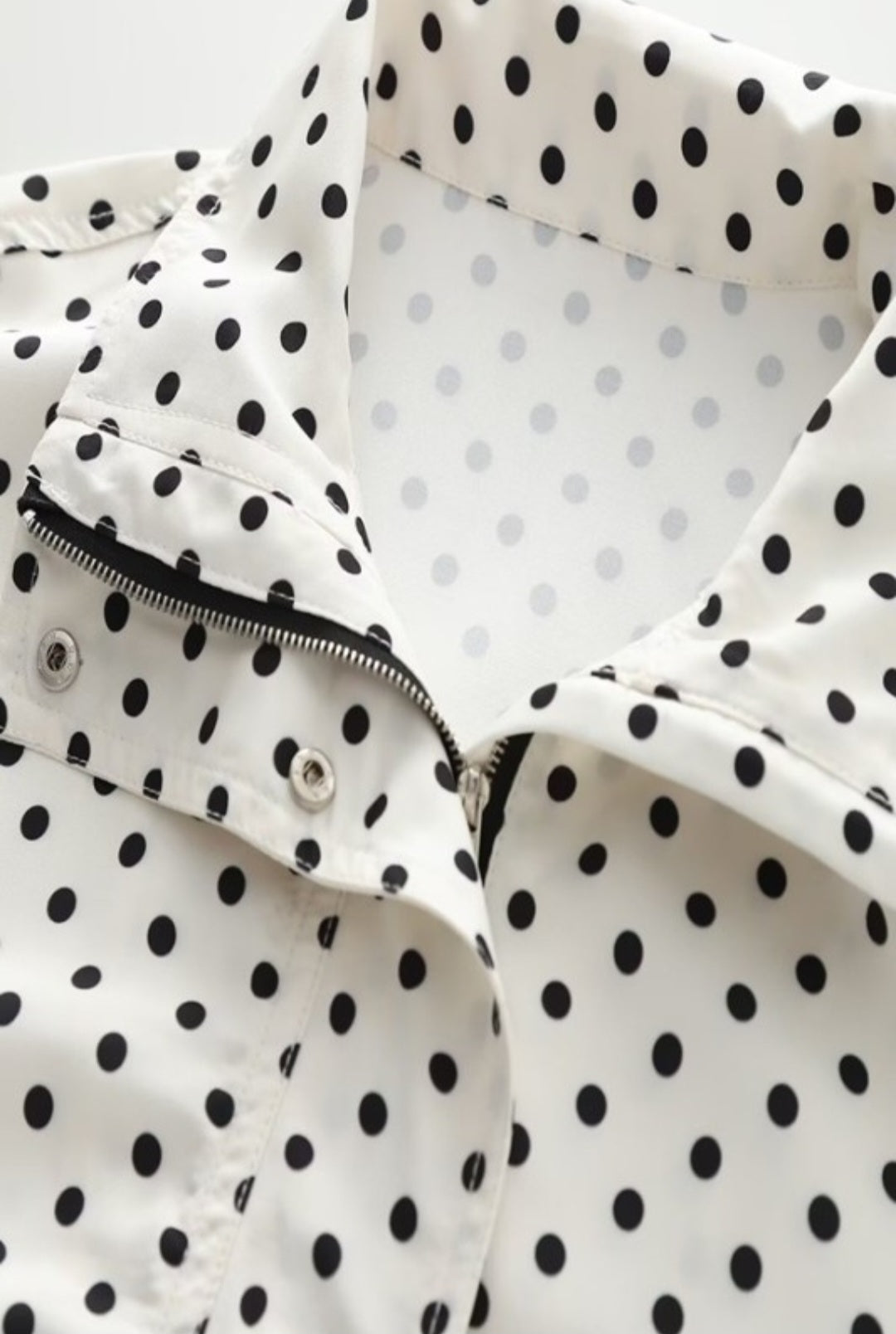 Polka dot Bomber Jacket and shorts set