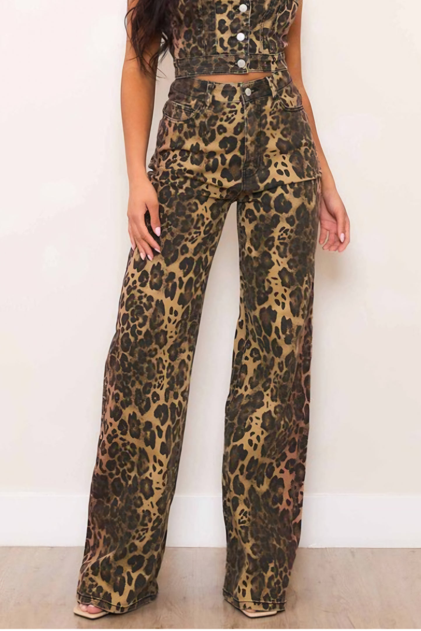 Leopard print jeans [Vibrants]