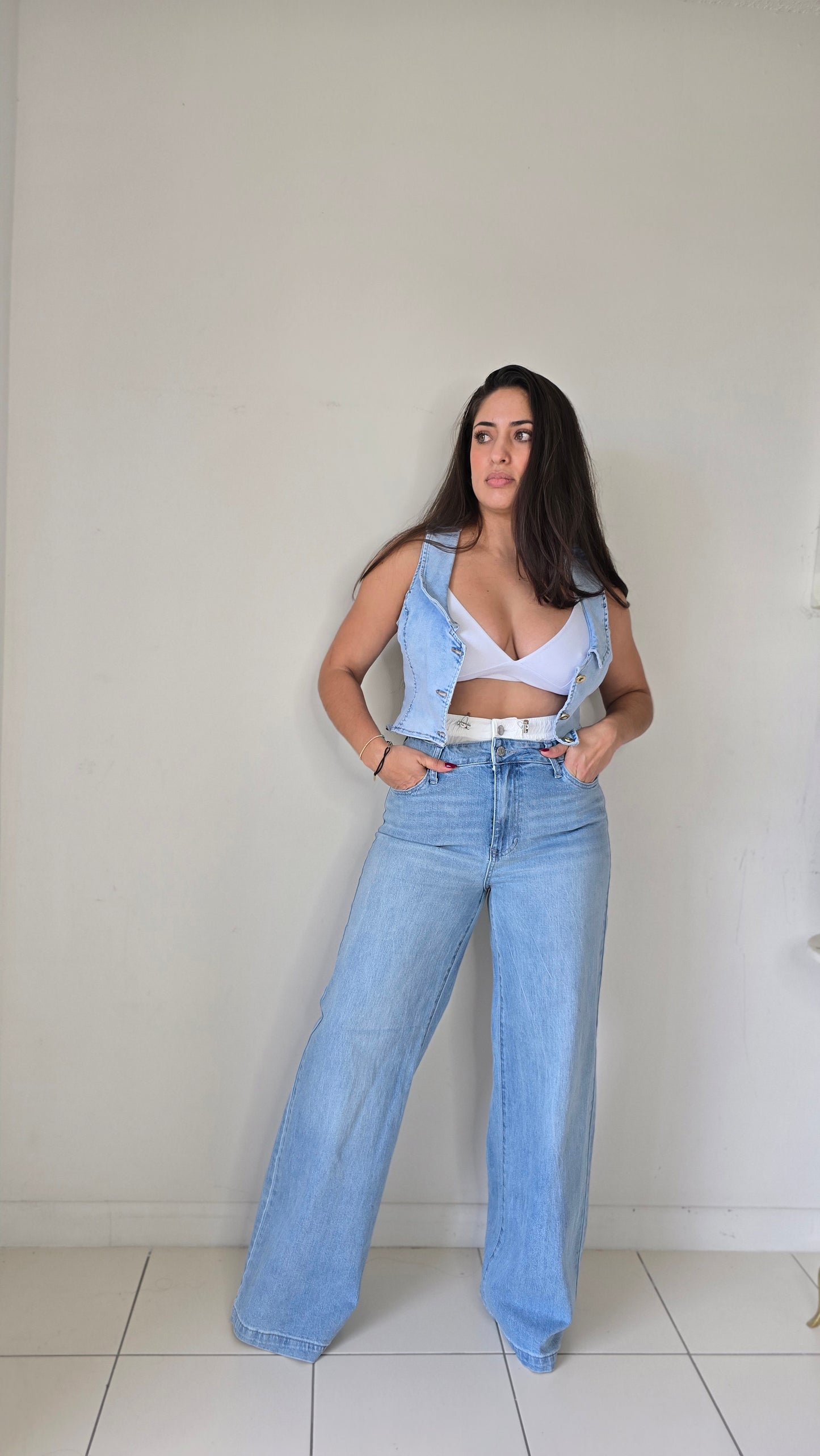 Double waist jeans [Vibrants]