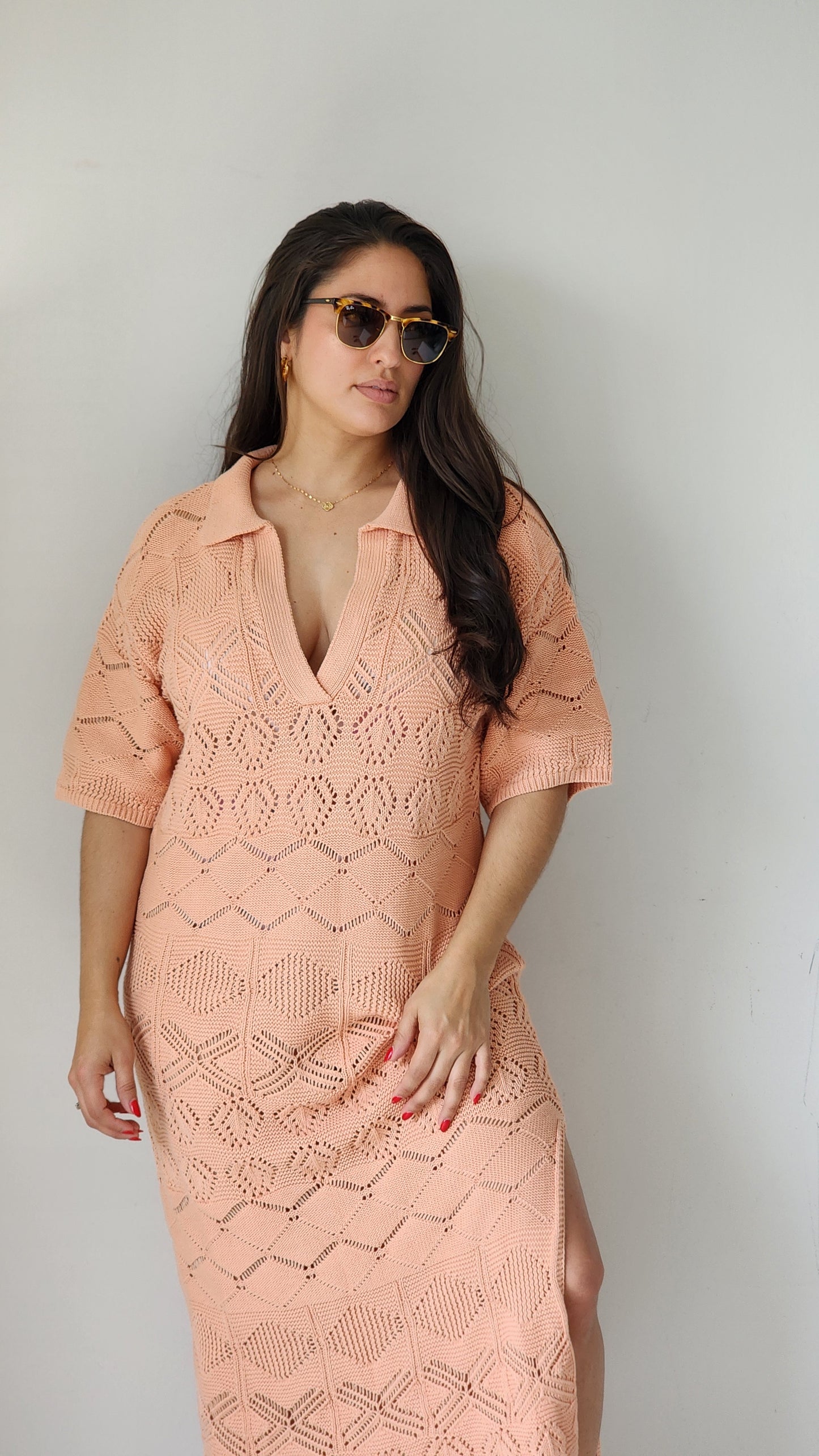 Crochet Cover Up Midi dress