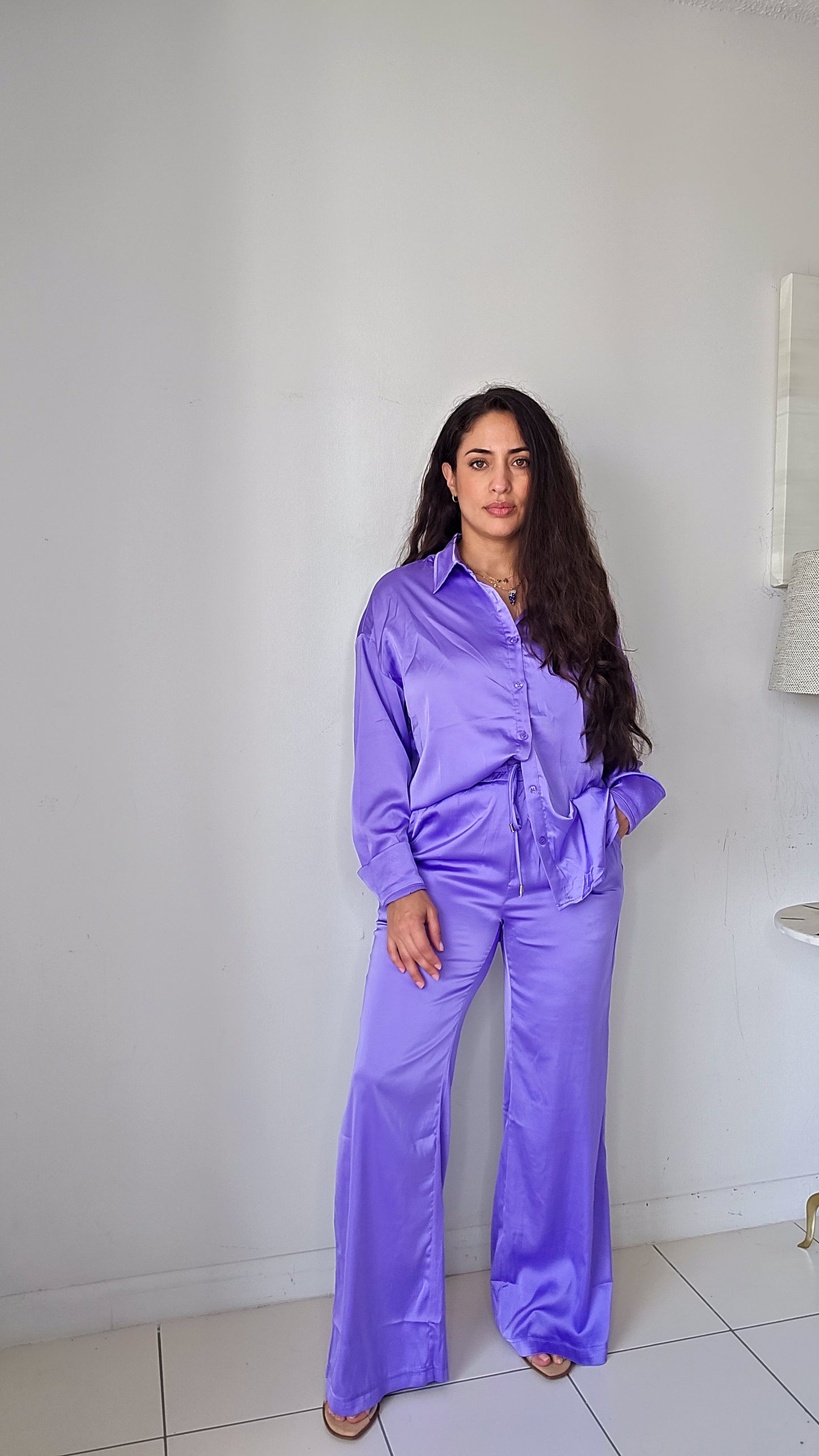 Satin Shirt and pants set