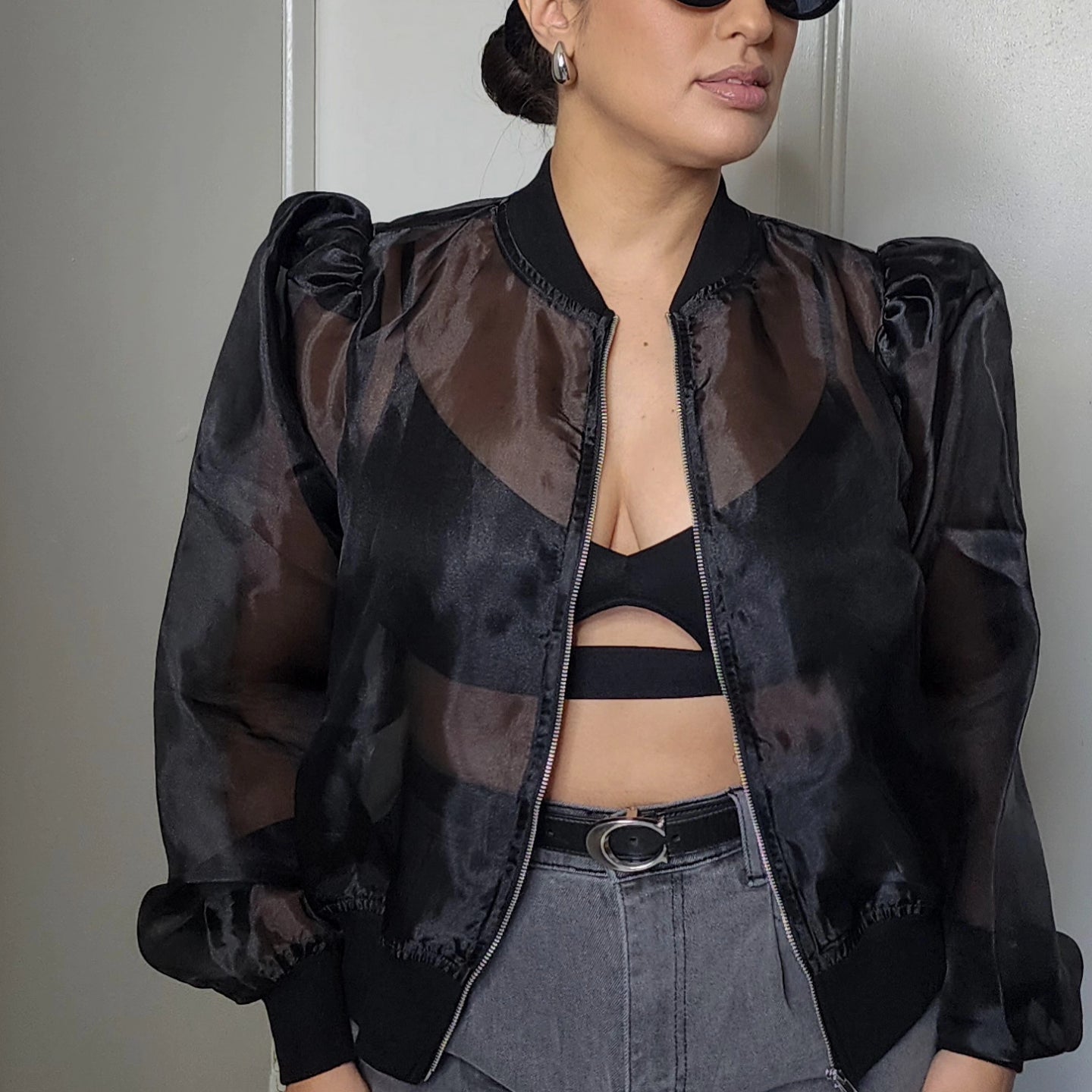 Organza Bomber jacket