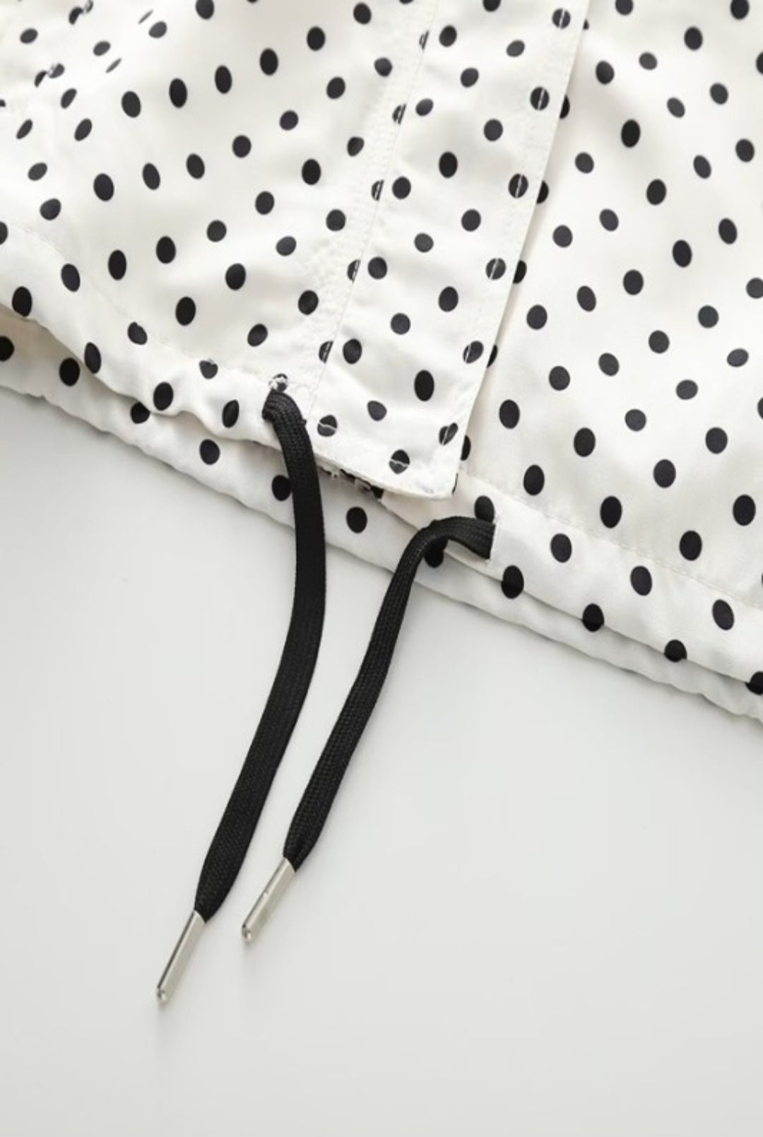 Polka dot Bomber Jacket and shorts set