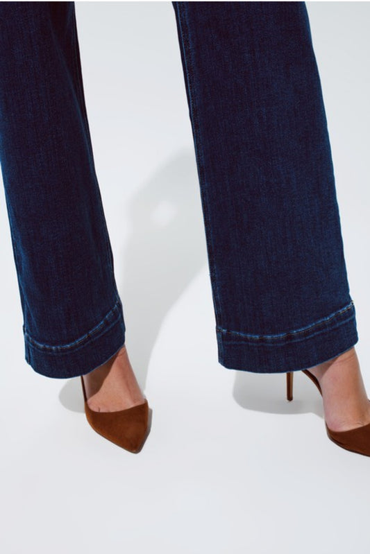 Marine Flare Jeans with button details