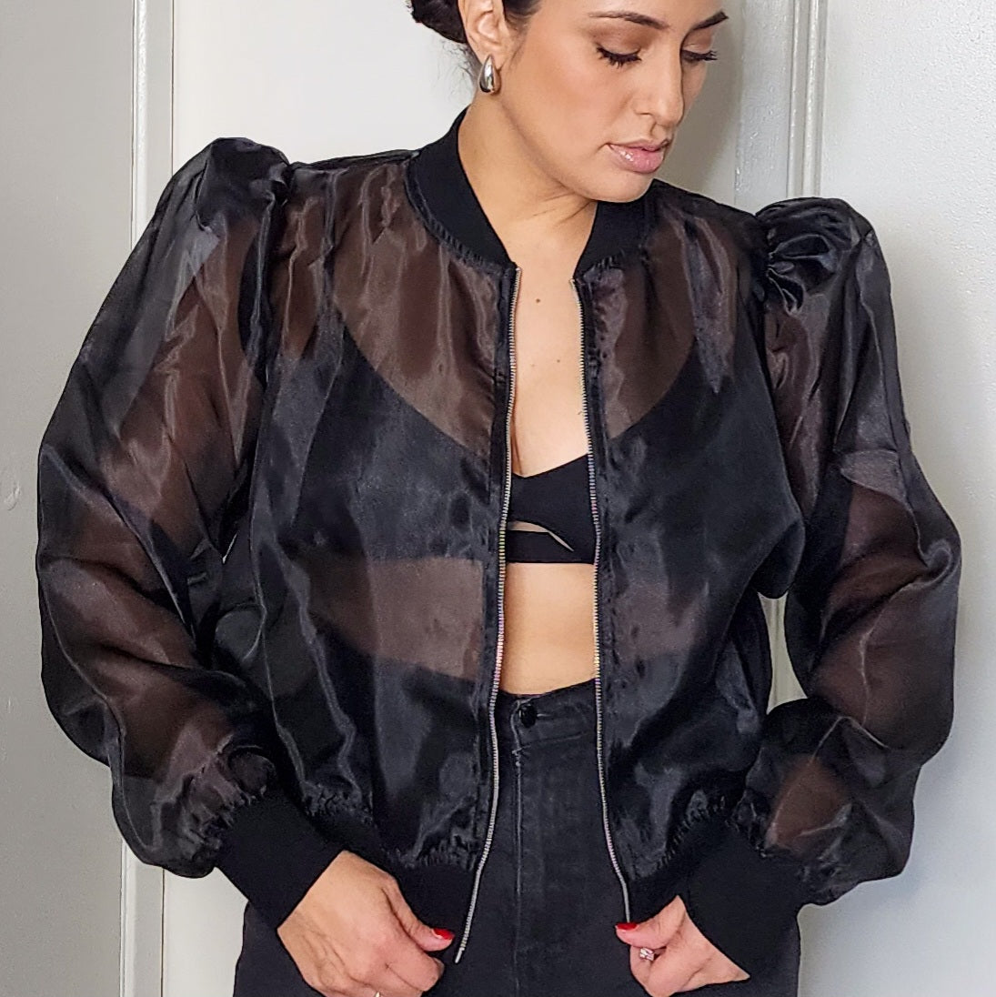 Organza Bomber jacket