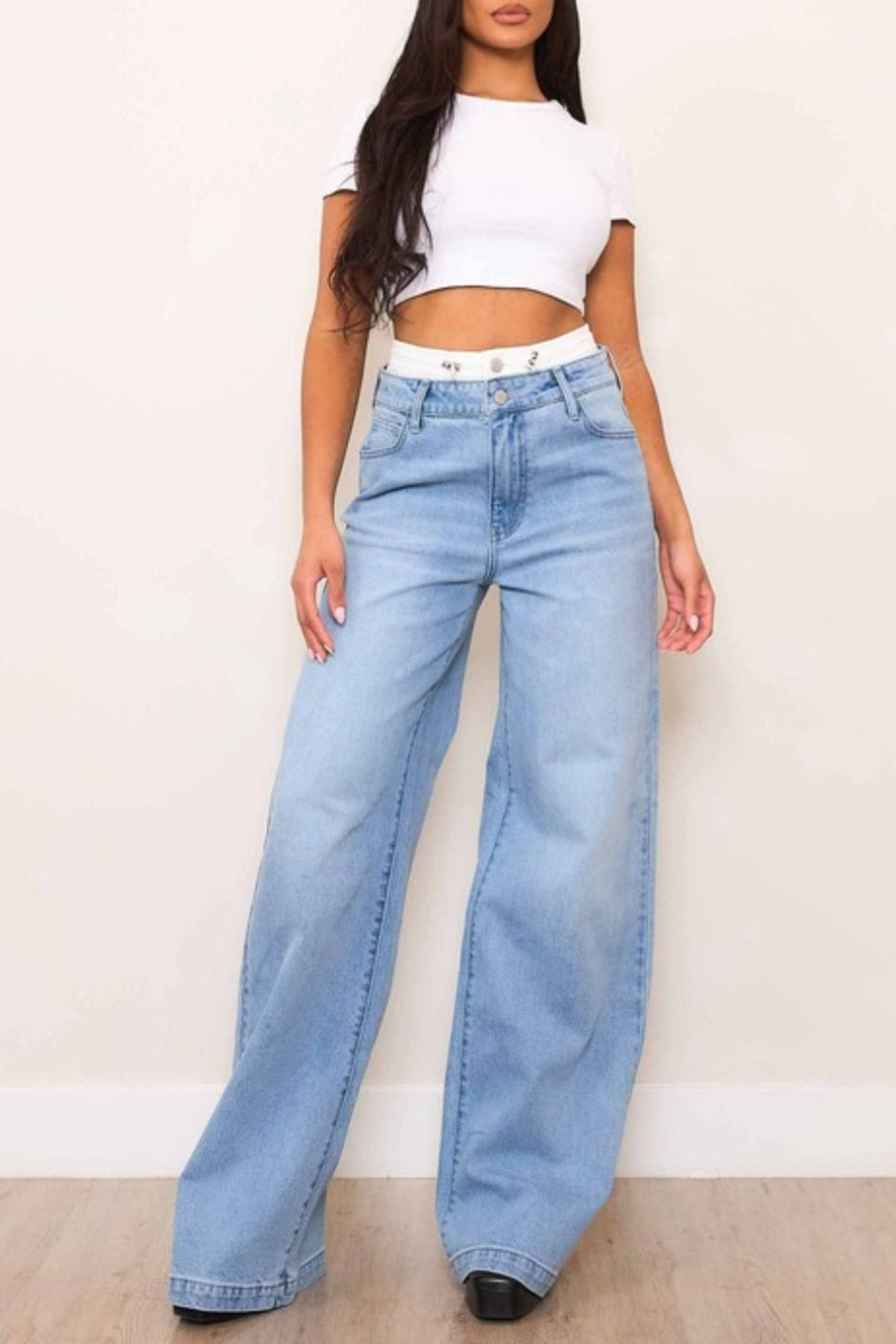 Double waist jeans [Vibrants]