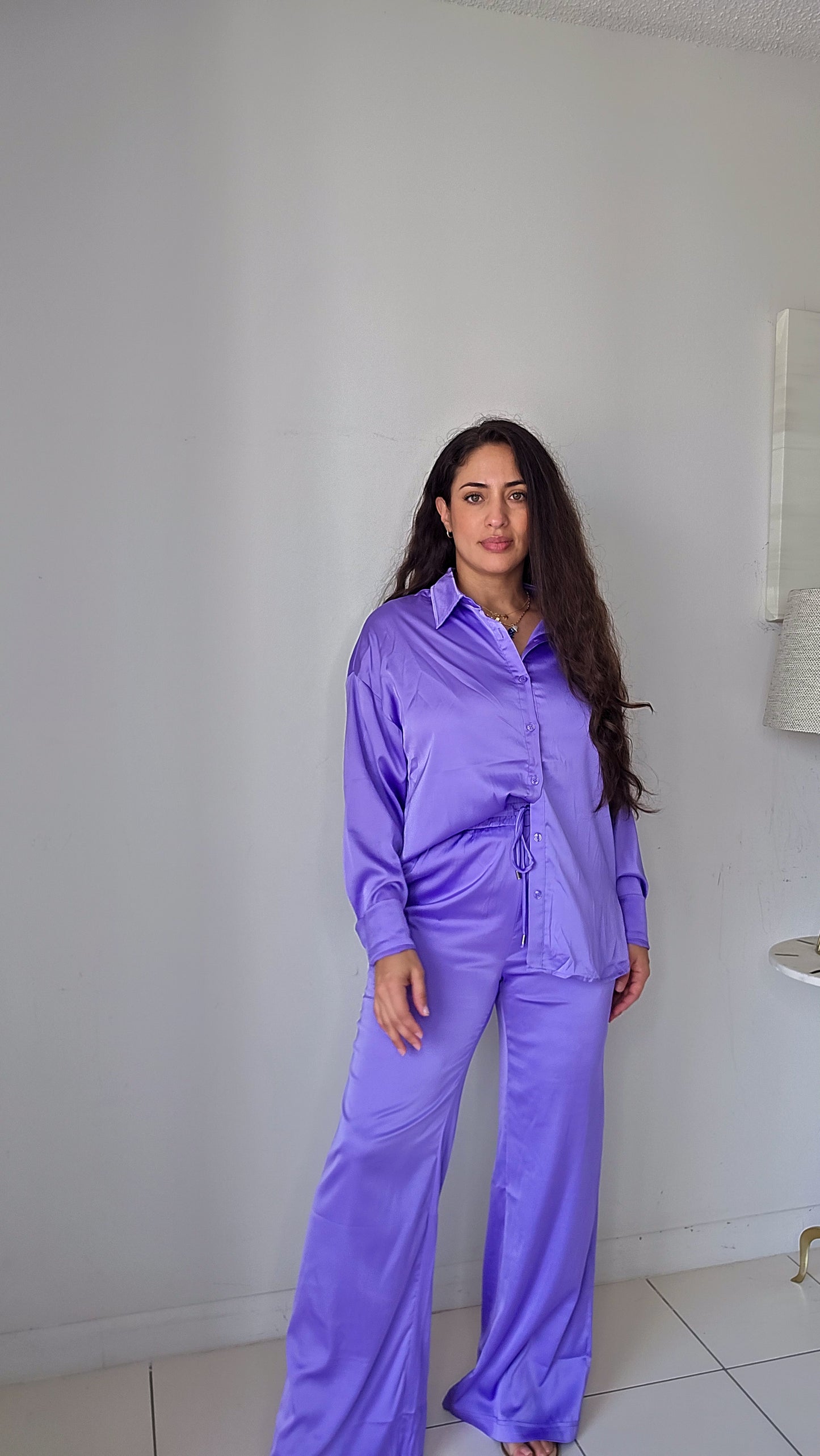 Satin Shirt and pants set